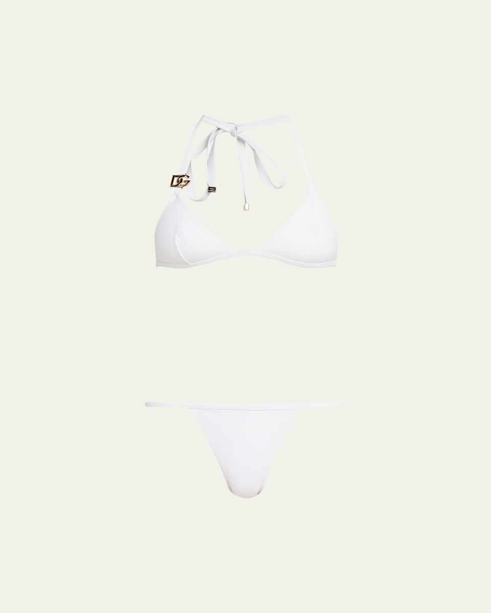 Two-Piece Triangle Bikini Set w/ DG Logo